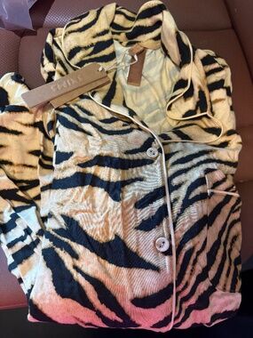 Skims Animal Print Tiger PJ Set